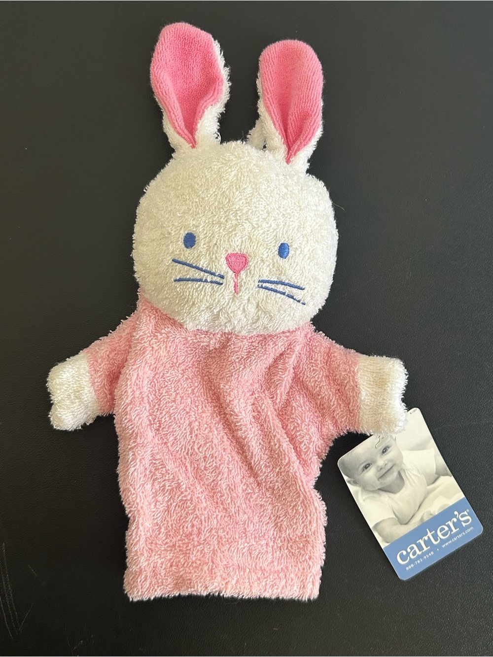 Vintage Carter’s Terri Cloth Bunny Bath Mitten/Puppet
